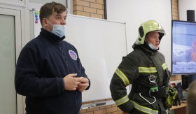 02 апреля 2021 года студенты 1 курса приняли участие в лекции по основам пожарной безопасности, которая проходила в Молодёжном центре
