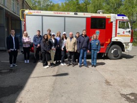 18 мая 2022 года преподаватель Бородакий В.В. организовал экскурсию для студентов 2 курса гр. 89Ю в пожарную часть г.о. Красногорск